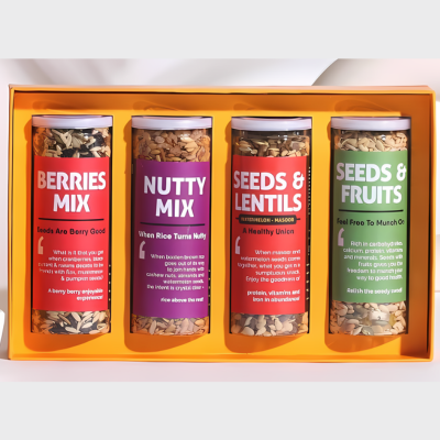 Wellness Gift Box Dry-Fruits, Roasted Snacks