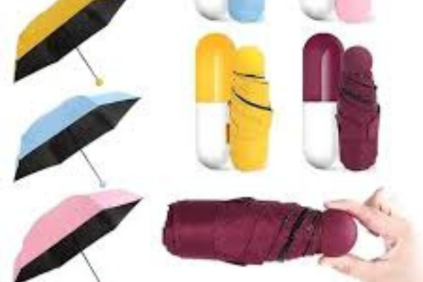 2 Fold Manual Mini Capsule Umbrella Gift Set