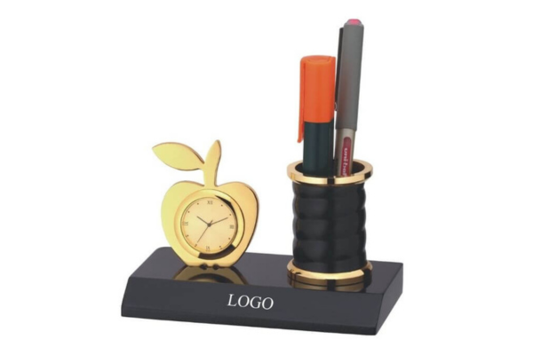 Clock Corporate Gift with Pen Holder